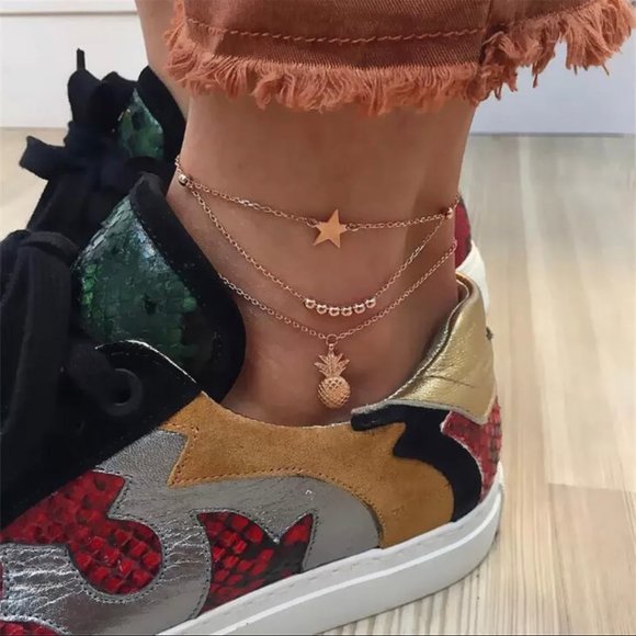 Jewelry - Star Beads Pineapple Anklets